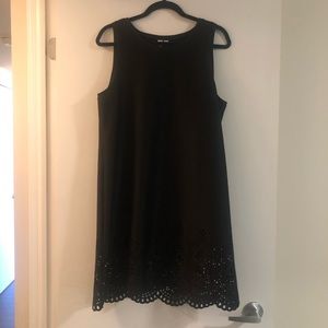 (2/50 or 3/75) (Worn once) Black mini dress